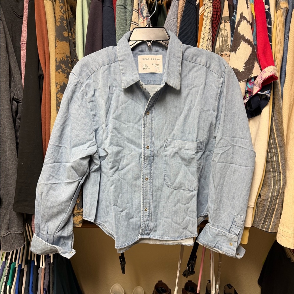 CISSA the Belle denim button up shirt - Picture 3 of 6